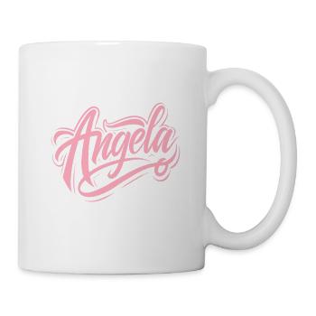 Lass das mal die Angela machen - Namenstag - Tasse - Weiß - Rechts