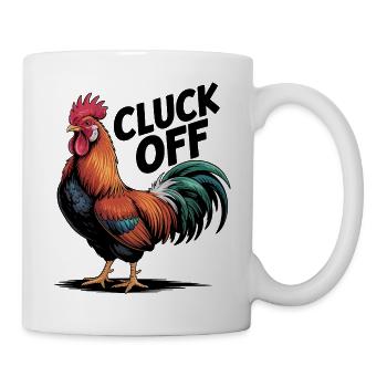 Vivid Rooster Illustration for Apparel - Mug - white - Right