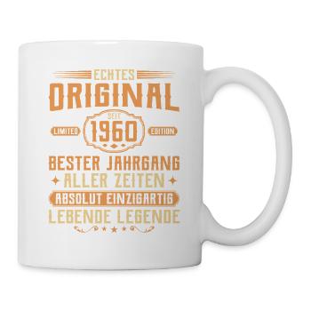 Genuine original since 1960 - 65th birthday - Mug - white - Right