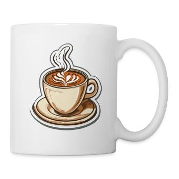Kaffee - Tasse - Weiß - Rechts