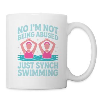 Synchronschwimmen Kunstschwimmen Wassersport - Tasse - Weiß - Rechts