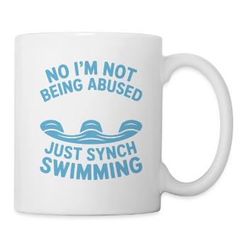 Synchronschwimmen Kunstschwimmen Wassersport - Tasse - Weiß - Rechts