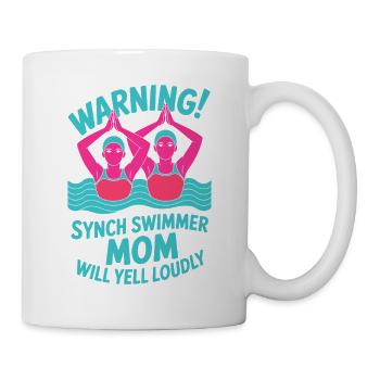Synchronschwimmen Kunstschwimmen Wassersport - Tasse - Weiß - Rechts