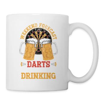 Beer Dartboard Drinking Tee - Mug - white - Right