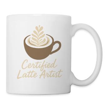 Barista Espresso Crew Café Slinger Latte - Mug blanc - blanc - Droite