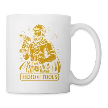 Hero of the Tools Mechanic Garage Funny - Mug - white - Right