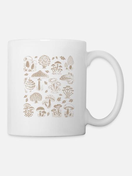 Pilze, Mykolgie, Pilzsammler - Pilze - Spruch - Tasse - Weiß