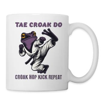 Tae Croak Do Martial Arts Illustration - Mug - white - Right
