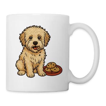 Biscuits Maltipoo – Motif doux de Noël - Mug blanc - blanc - Droite