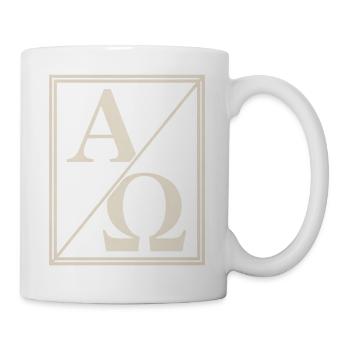 Christian Alpha Omega Sign of Faith - Mug - white - Right