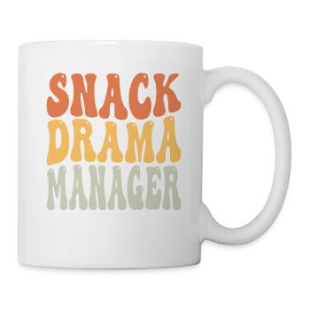 Snack Drama Manager Enseignants Typographie Design - Mug blanc - blanc - Droite