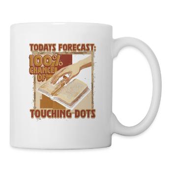 Braille Teacher Braille Touching Dots - Mug - white - Right