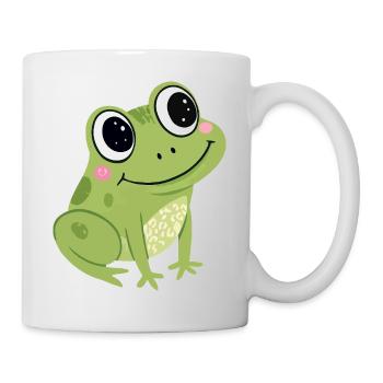 Pastel Cute Green Frog - Mug - white - Right
