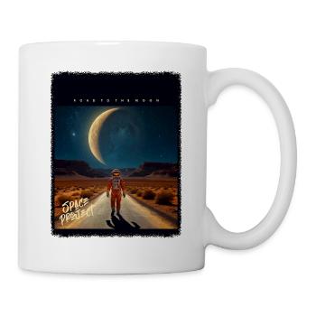 Route vers la Lune : astronaute du désert - Mug blanc - blanc - Droite