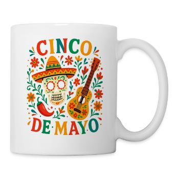 Cinco de Mayo Fiesta Sombrero Mexico Célébrations - Mug blanc - blanc - Droite