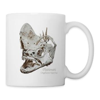 Fossiler Goldmakrele Mahimahi Schädel - Tasse - Weiß - Rechts