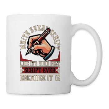 Screenwriter Write Every Script Like Scripwriting - Mug - white - Right