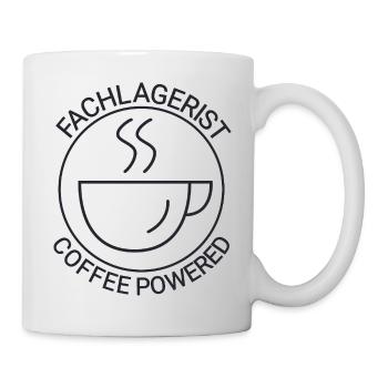 Fachlagerist Coffee Powered - Tasse - Weiß - Rechts