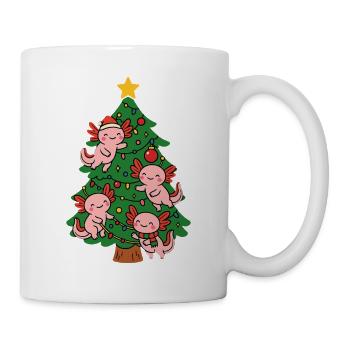 Axolotl schmücken Weihnachtsbaum - Tasse - Weiß - Rechts