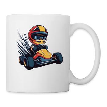 Racing driver child motif - Mug - white - Right