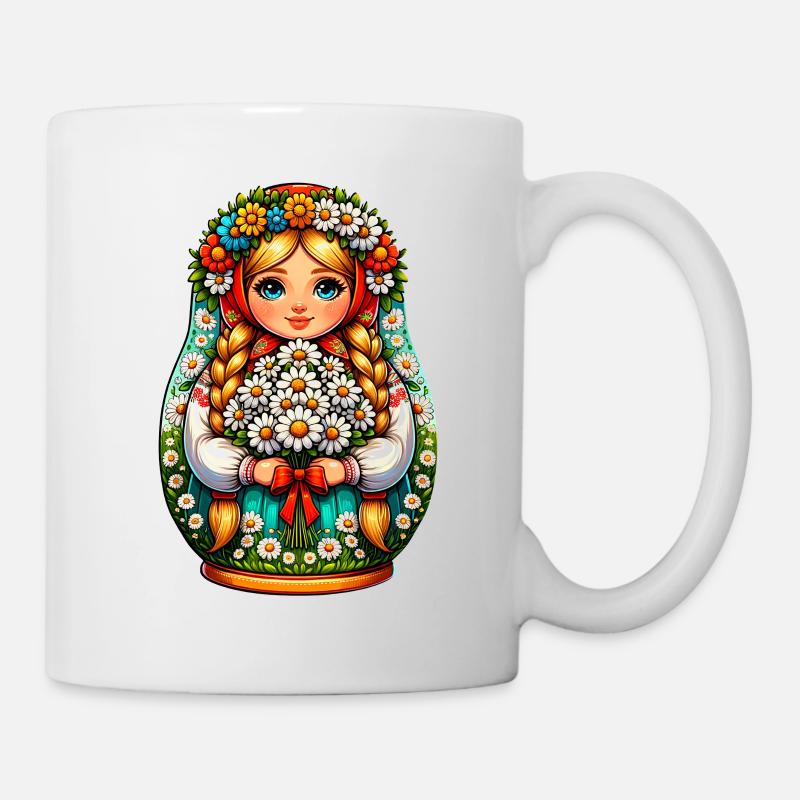  Matroschka auf russisch Matryoshka Doll Russian - Tasse - Weiß