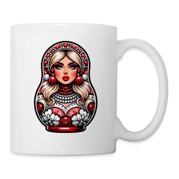 Matriochka en russe Matriochka Poupée Russe - Mug blanc - blanc - Droite