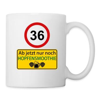 36 Ab jetzt nur noch Hopfensmoothie - Tasse - Weiß - Rechts