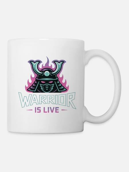 Furchtloses Design des Wikingerkriegers - Tasse - Weiß