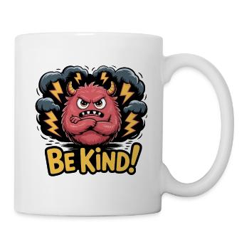 Wildes, freundliches Monster mit Blitz - Tasse - Weiß - Rechts