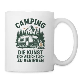 Camping The art of getting lost on purpose - Mug - white - Right
