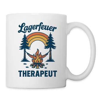 Campfire Therapist Camper Design for Camping - Mug - white - Right