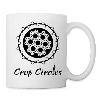 Waben-Mandala-Kornkreis - Tasse - Weiß - Rechts