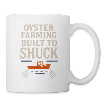Oyster Farmers Coastal Saltwater Crew Shellfish - Mug - white - Right