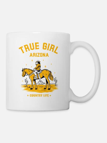 TRUE GIRL ARIZONA - Tasse - Weiß