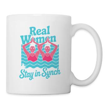Synchronschwimmen Kunstschwimmen Wassersport - Tasse - Weiß - Rechts