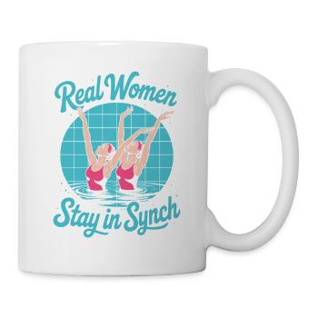 Synchronschwimmen Kunstschwimmen Wassersport - Tasse - Weiß - Rechts