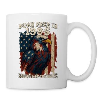 Born Free in 1996 - 29 Years of Liberty - Mug - white - Right