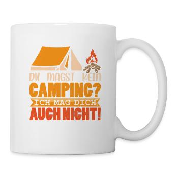 Camper Camping Wohnwagen Spruch - Tasse - Weiß - Rechts