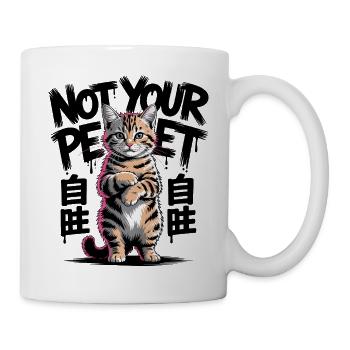 Pas votre chat de compagnie - Mug blanc - blanc - Droite