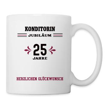 Confectioner 25th anniversary 25th company anniversary - Mug - white - Right