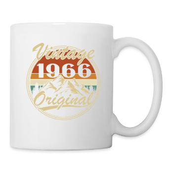 1966 Vintage Retro Geburtstagsgeschenk - Tasse - Weiß - Rechts
