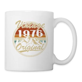1976 Vintage Retro Geburtstagsgeschenk - Tasse - Weiß - Rechts