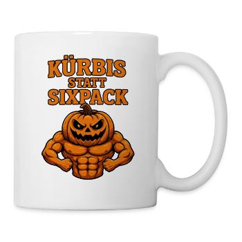 Citrouille vs Paquet de six chemise d’Halloween - Mug blanc - blanc - Droite