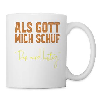 Gottes Liebe und Hundelogik - Tasse - Weiß - Rechts