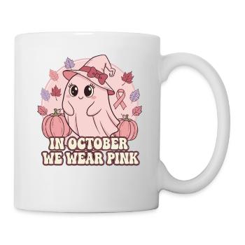 Autumnal Pink Halloween Design - Mug - white - Right
