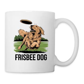 Aventure Frisbee Dog dans le parc avec votre fidèle compagnon - Mug blanc - blanc - Droite