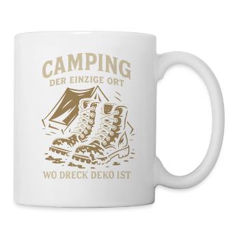 Camping Le seul endroit où la décoration de la terre est un camping-car - Mug blanc - blanc - Droite
