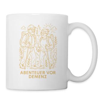 Adventure Before Dementia Fun Camping Camper Nature - Mug - white - Right