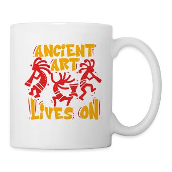 Pétroglyphes L'art ancien perdure - Mug blanc - blanc - Droite
