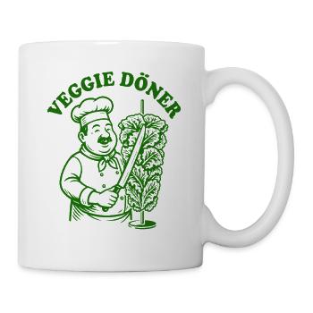 Veggie Doner Kebab - Fast Food - Vegan - Mug - white - Right